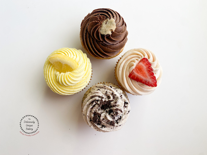 Assorted Dozen Cupcakes - White Cake Box