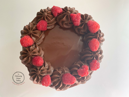 Dark Chocolate Raspberry Cake