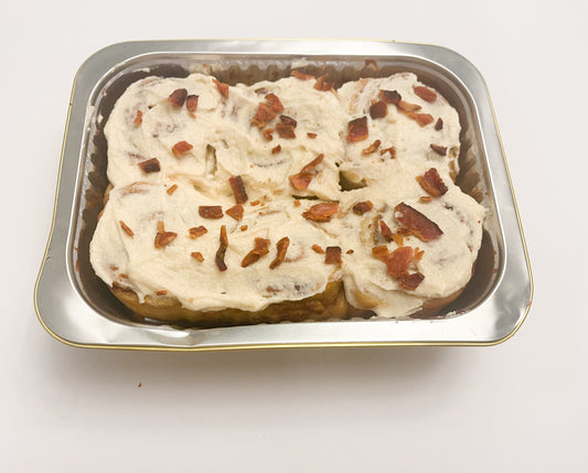 Maple Bacon Cinnamon Rolls